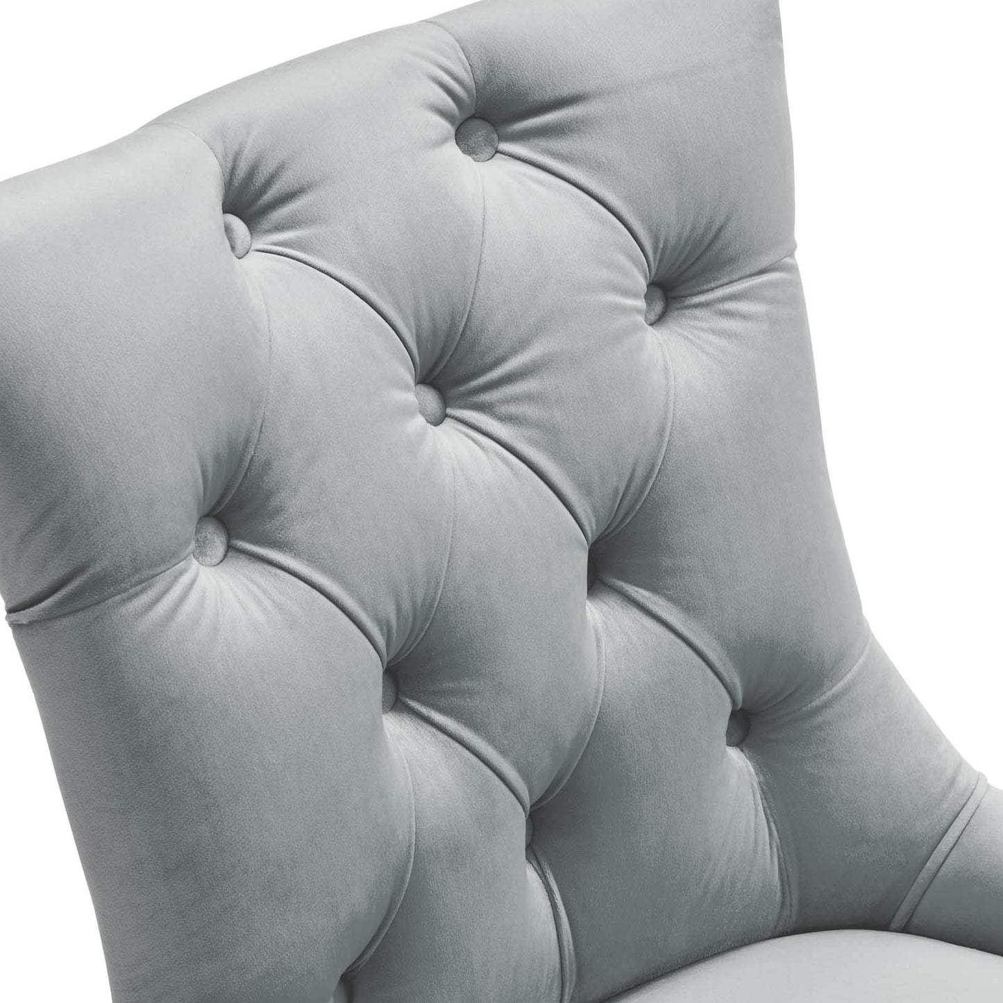 home office desk chairs | CasaFoyer Regent Tufted Button Upholstered Performance Velvet Dining Chair | Set of 2 | Elegant Design | Foam Padded Seat | Stain-Resistant | 500 lbs Capacity | Light Gray | casafoyer.myshopify.com