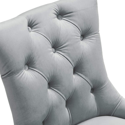 home office desk chairs | CasaFoyer Regent Tufted Button Upholstered Performance Velvet Dining Chair | Set of 2 | Elegant Design | Foam Padded Seat | Stain-Resistant | 500 lbs Capacity | Light Gray | casafoyer.myshopify.com