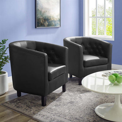 kitchen and dining room sets | CasaFoyer Prospect Armchair Set of 2 | Timeless Elegance & Modern Sophistication | Chesterfield Design | Plush Foam Padding | High-Quality Faux Leather | Ideal for Stylish Living Spaces | casafoyer.myshopify.com