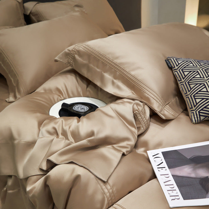 Bed Linen | CasaFoyer Solid Color Luxury 4-piece Bedding Set | casafoyer.myshopify.com