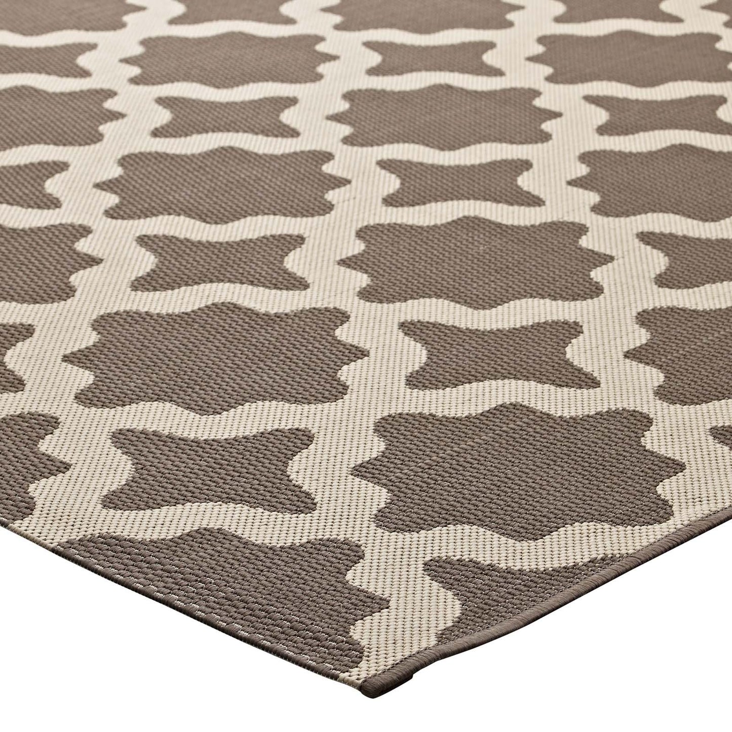 Carpet & Rugs | CasaFoyer Cerelia Moroccan Trellis 8x10 Indoor/Outdoor Area Rug | Durable, Soft, Fade-Resistant | Easy to Clean | Light & Dark Beige | casafoyer.myshopify.com