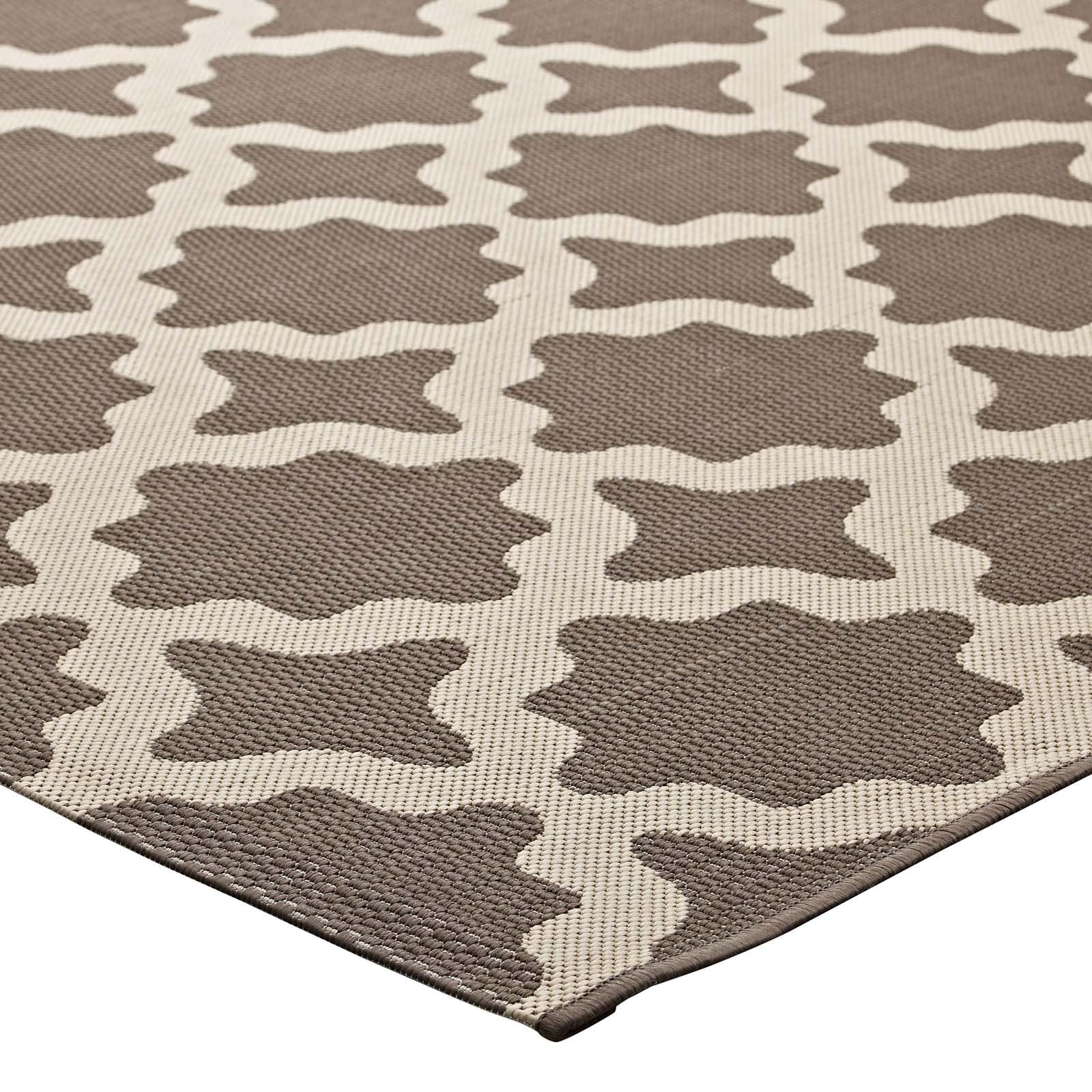 Carpet & Rugs | CasaFoyer Cerelia Moroccan Trellis 8x10 Indoor/Outdoor Area Rug | Durable, Soft, Fade-Resistant | Easy to Clean | Light & Dark Beige | casafoyer.myshopify.com