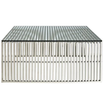 coffee tables | Ergode Gridiron Tubular Stainless Steel Bench | Sleek Design | Transformative Touch | Reception Rooms & Living Areas | casafoyer.myshopify.com
