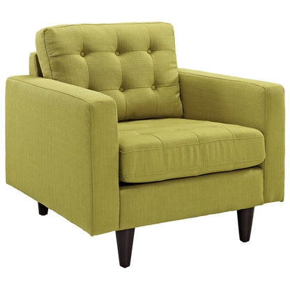 kitchen and dining room sets | CasaFoyer Empress Upholstered Sofa | Armchairs Set - Exquisite Design | Tufted Buttons | Luxurious Cushions - Wheatgrass | casafoyer.myshopify.com