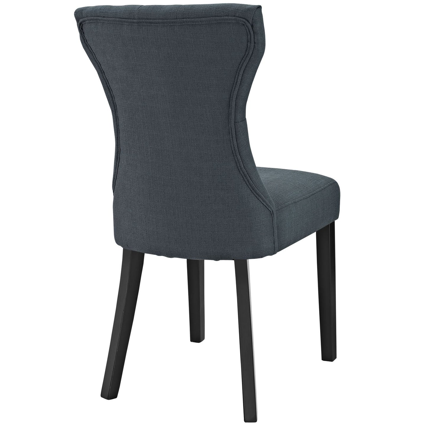 home office desk chairs | CasaFoyer Silhouette Dining Side Chair | Elegant Curves | Hardwood Legs | Luxury Comfort | Gray | casafoyer.myshopify.com