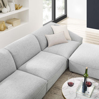 kitchen and dining room sets | CasaFoyer Comprise Upholstered 4-Piece Living Room Set | Ultimate Comfort & Relaxation | Casual Style | French Piping | Dense Foam Padding | Solid Wood Construction | Light Gray | casafoyer.myshopify.com