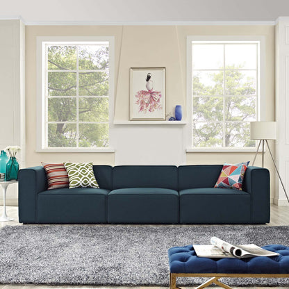 kitchen and dining room sets | CasaFoyer Mingle 3-Piece Upholstered Fabric Sectional Sofa Set - Blue | Comfortable, Adjustable, Stylish | Ideal for Living or Lounge Area | casafoyer.myshopify.com