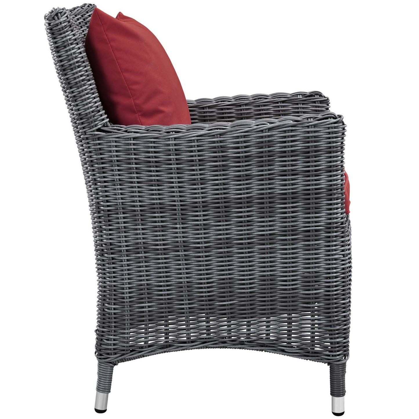 kitchen and dining room sets | CasaFoyer Summon Outdoor Patio Dining Table Set | 7 Piece | Sunbrella Cushions | UV Protection | Two-Tone Rattan Weave | Aluminum Frame | casafoyer.myshopify.com