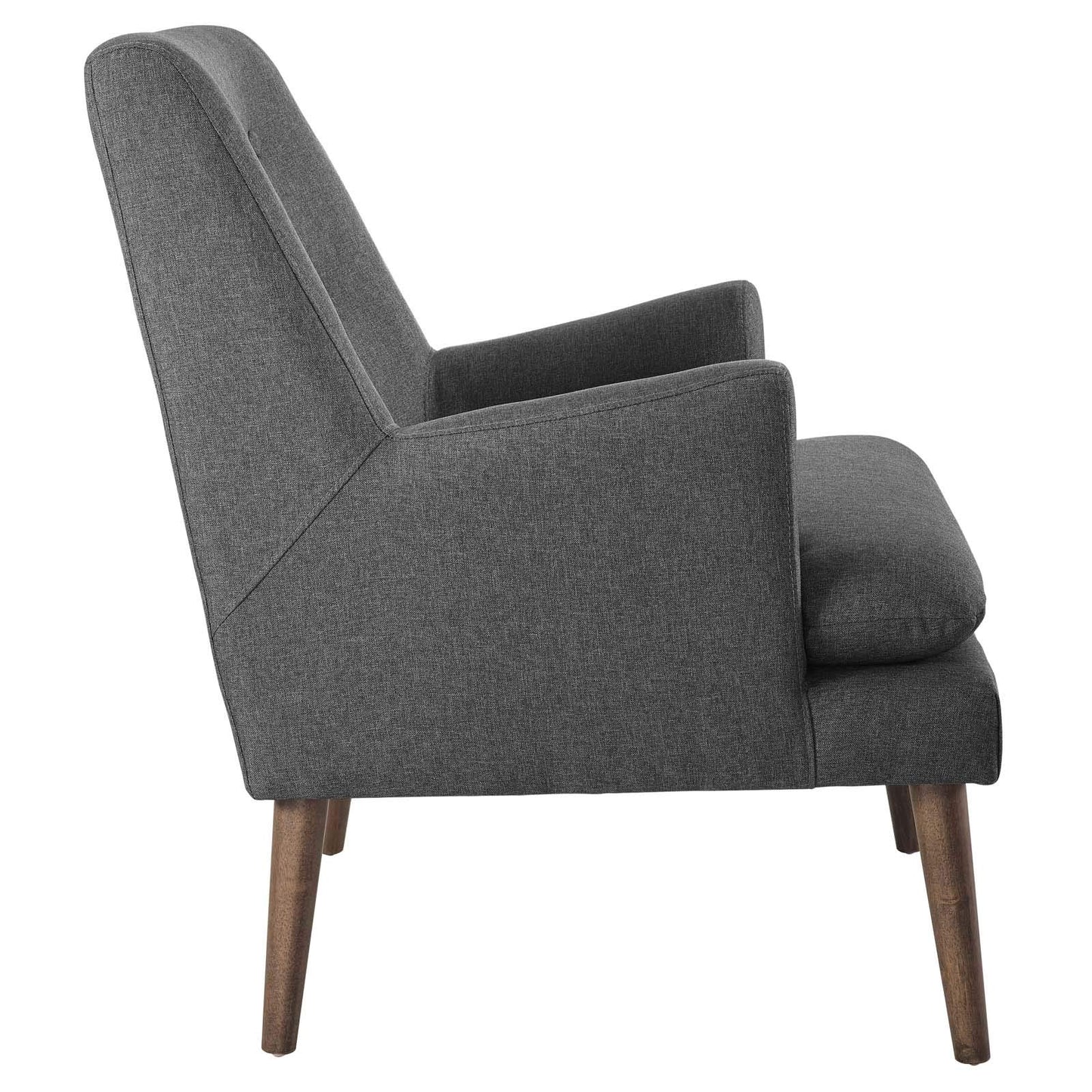 home office desk chairs | CasaFoyer Leisure Lounge Chair | Mid-Century Modern | High-Density Foam Seat | Button Tufted Back | Walnut-Stained Wood Legs | Stylish & Comfortable | Supports up to 331 lbs | casafoyer.myshopify.com