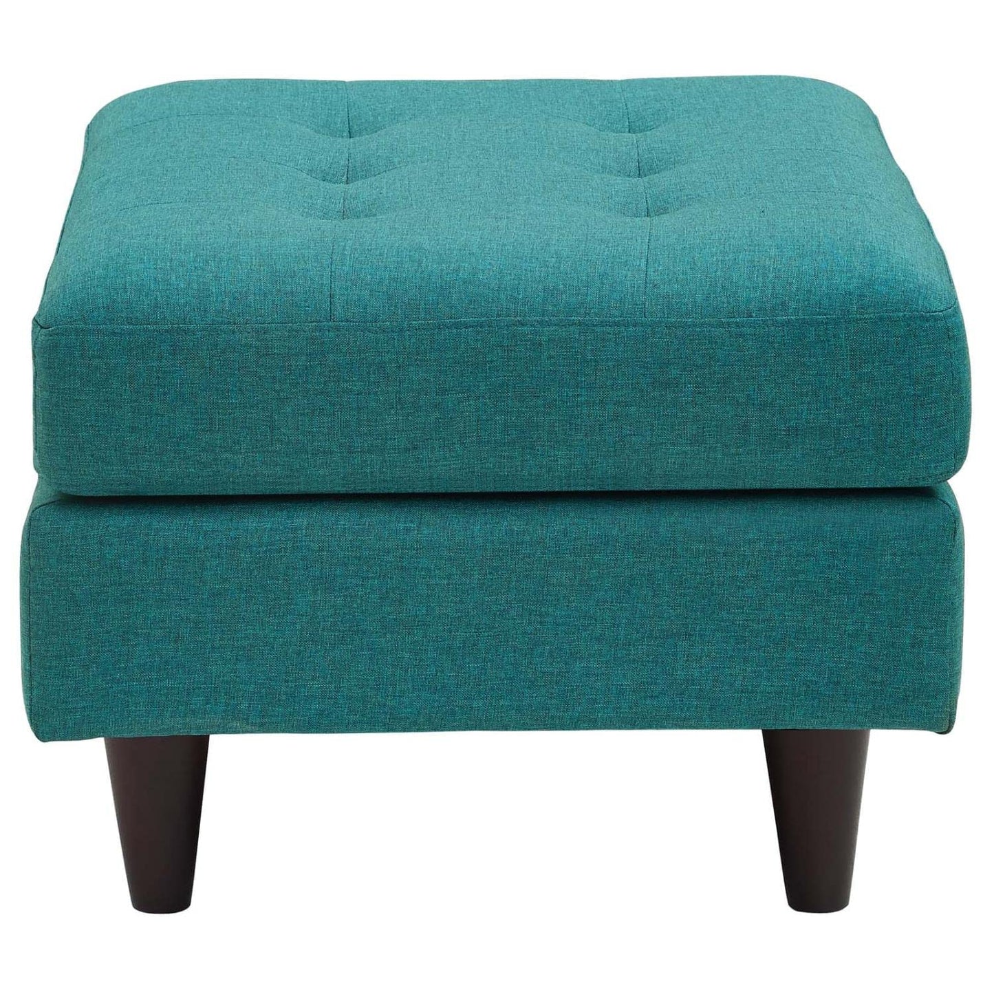 ottomans | CasaFoyer Empress Mid-Century Style Ottoman | Ultimate Comfort & Style | High-Quality Fabric | Plush Foam Padding | Stained Hardwood Legs | Box Design | Tranquil Ambiance | casafoyer.myshopify.com