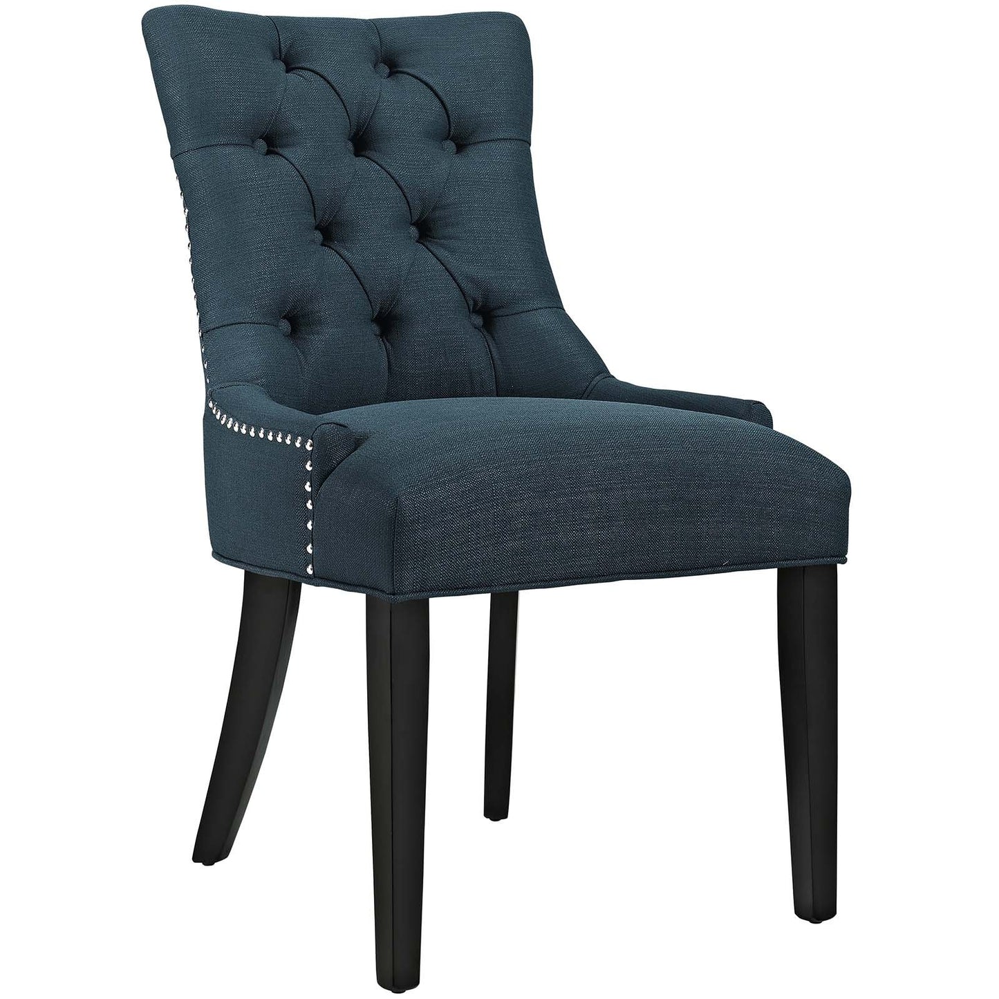 home office desk chairs | CasaFoyer Regent Tufted Button Upholstered Fabric Parsons Dining Chair | Elegant & Comfortable | Nailhead Trim | Non-Marking Foot Caps | Supports up to 285 lbs | casafoyer.myshopify.com