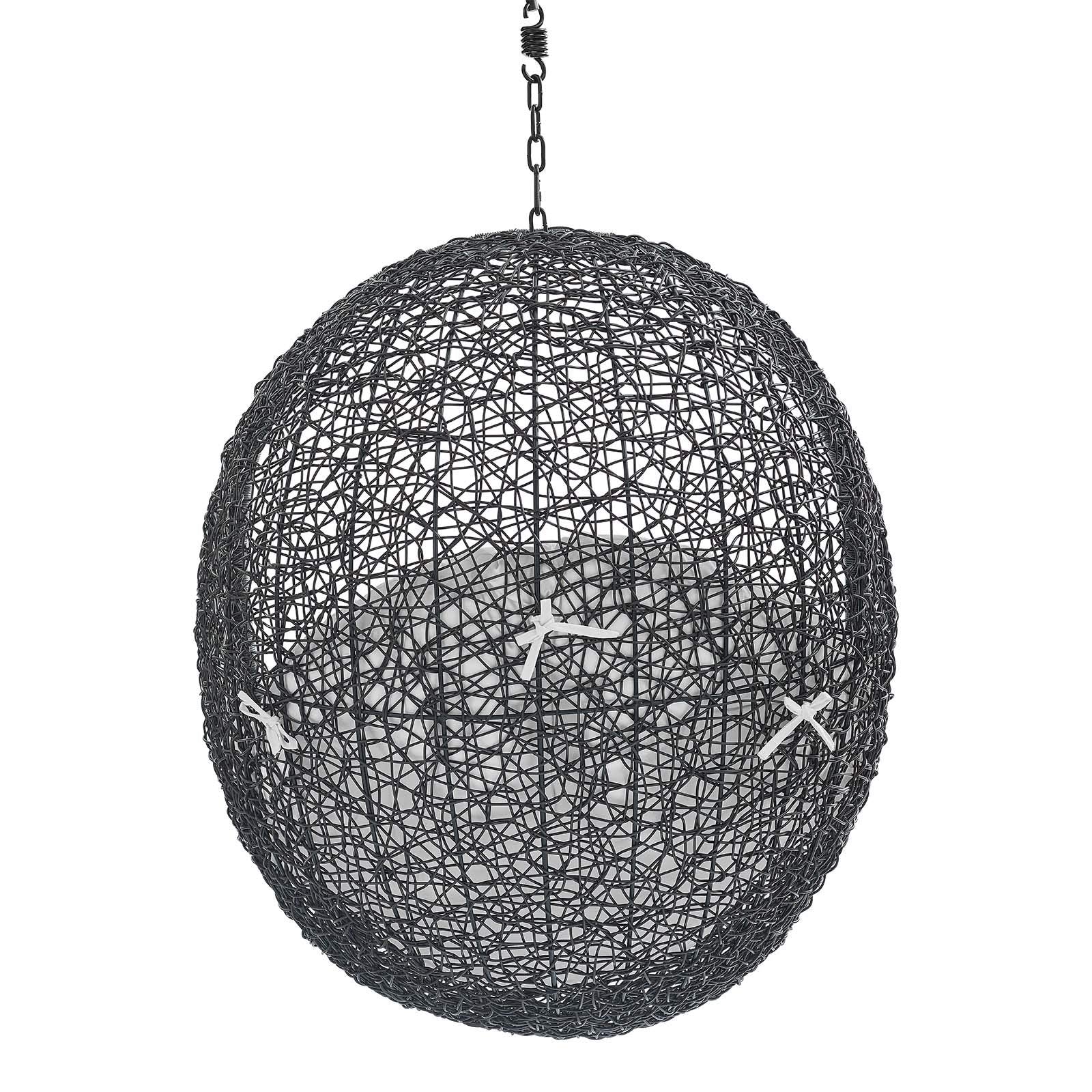 porch swings | Ergode Encase Outdoor Patio Swing Chair | Tranquil Island Getaway | Synthetic Rattan | All-Weather Cushion | Steel Frame | Adjustable Chain | Indoor/Outdoor Use | casafoyer.myshopify.com