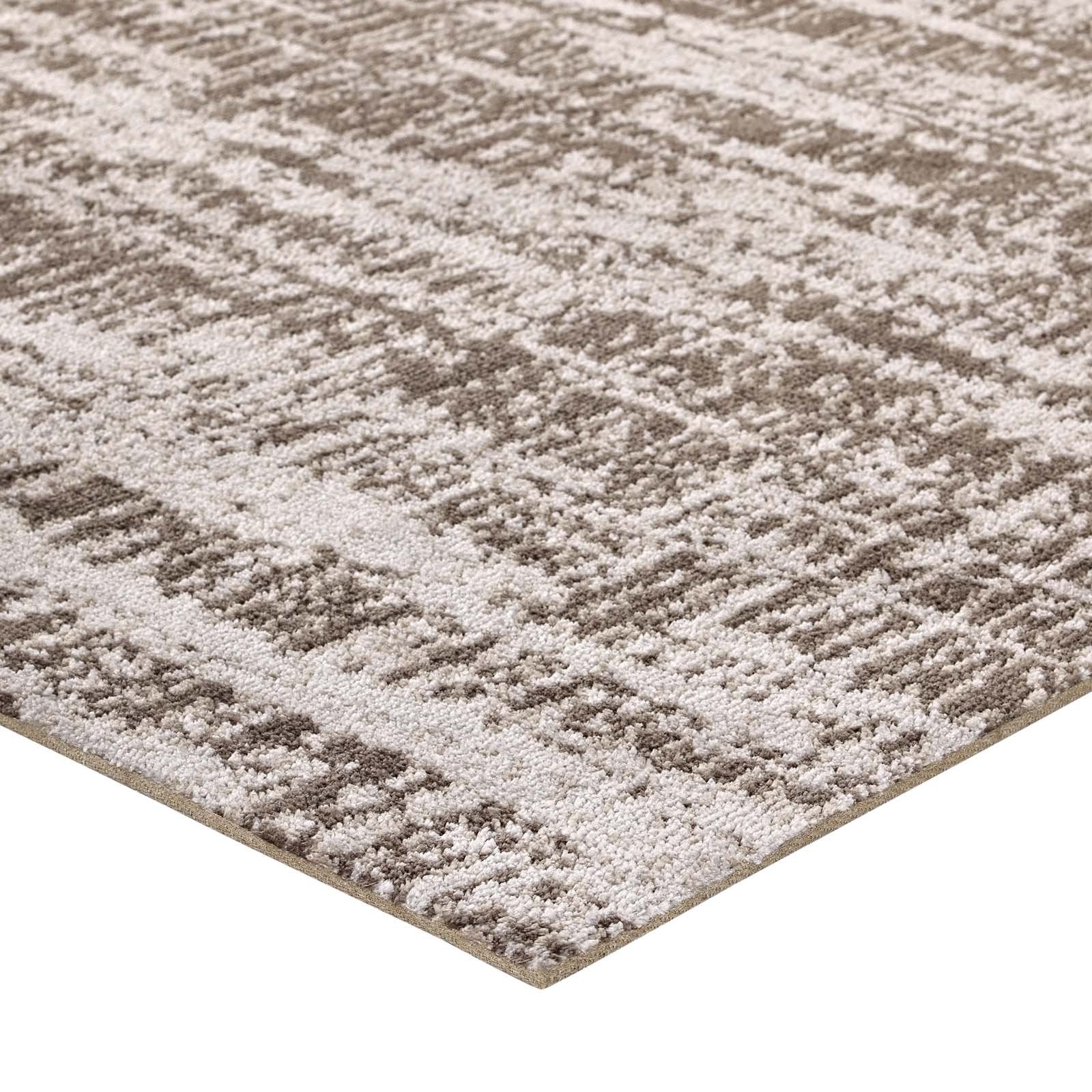 area rugs | CasaFoyer Darja Distressed Rustic Modern Abstract Area Rug | Soft Machine-Woven Polyester Microfiber | Jute Fabric Bottom | Stain-Resistant | 5x8 Size | casafoyer.myshopify.com