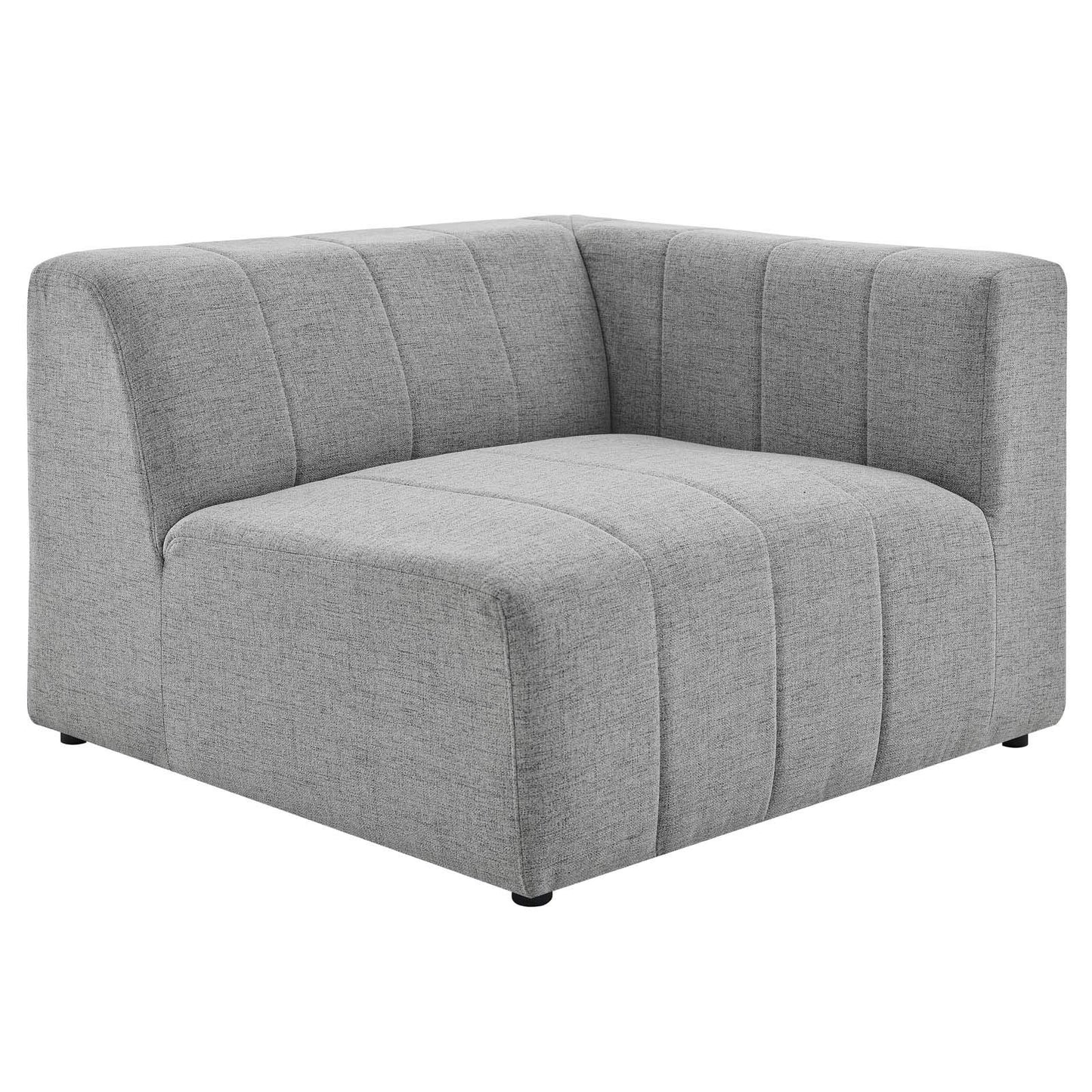 sofas | CasaFoyer Bartlett Upholstered Fabric 4-Piece Sectional Sofa | Ultimate Comfort & Relaxation | Retro Modern Style | Dense Foam Padding | Solid Wood Frame | Light Gray | casafoyer.myshopify.com