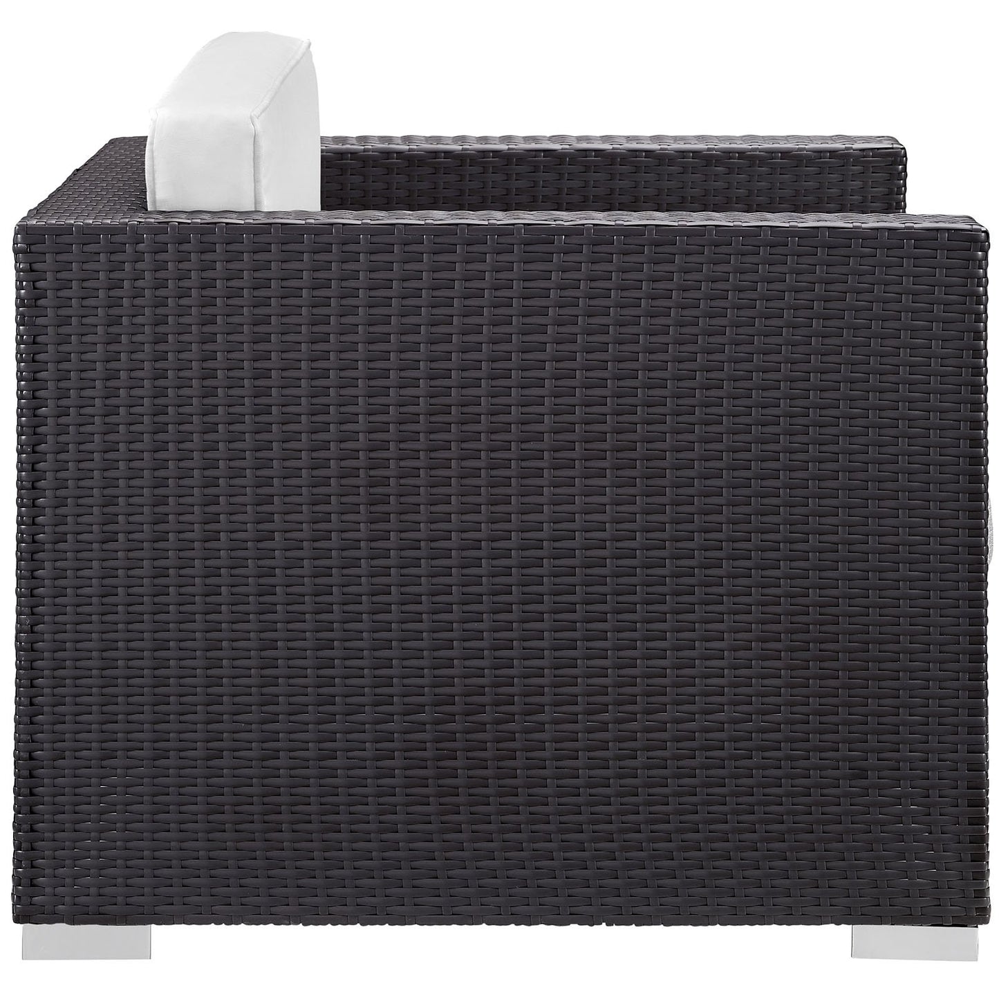 Patio Furniture Sets | Convene Outdoor Sectional Set | Rattan Weave | Aluminum Frame | All-Weather Cushions | Patio Sofa, Armchair, Ottoman, Side Table | casafoyer.myshopify.com