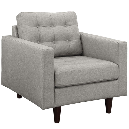 ottomans | CasaFoyer Empress Armchair | Tufted Button Design | Plush Cushions | Sturdy Wooden Legs | Bonded Leather Upholstery | casafoyer.myshopify.com