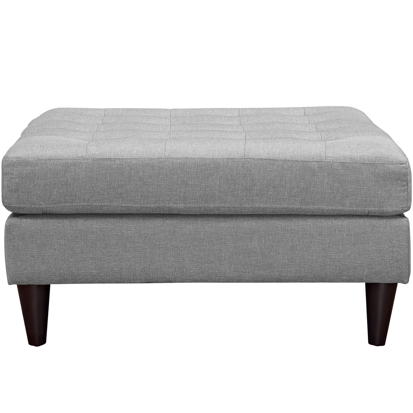 Ottoman | Empress Large Ottoman | Exquisite Design | Tufted Buttons | Luxurious Cushions | Elegant Armrests | Solid Wood Legs | Black Stain | Floor Protection | Opulent Fabric Upholstery | casafoyer.myshopify.com
