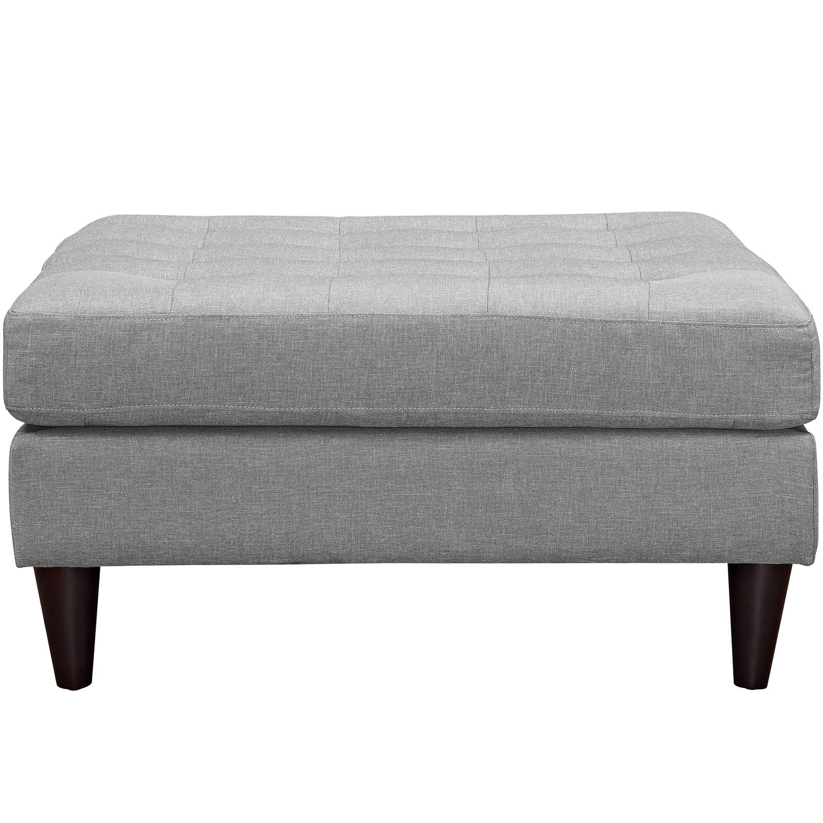 Ottoman | Empress Large Ottoman | Exquisite Design | Tufted Buttons | Luxurious Cushions | Elegant Armrests | Solid Wood Legs | Black Stain | Floor Protection | Opulent Fabric Upholstery | casafoyer.myshopify.com
