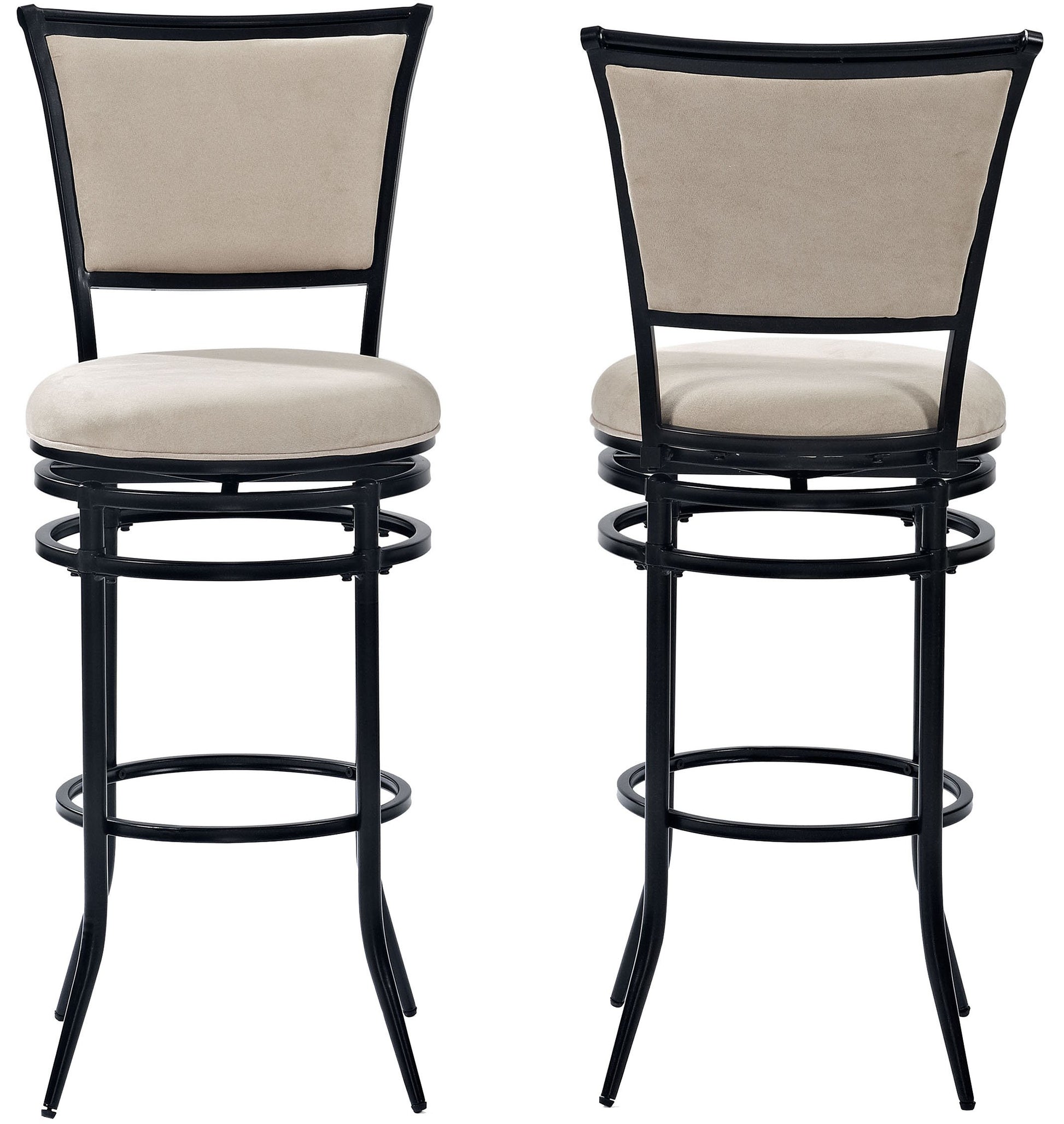 STOOL_SEATING | CasaFoyer Furniture | Rachel Swivel Bar Stool | Metal Barstool Collection | Fabric Upholstered Seat Cushion | Steel Construction | Elegant Design | casafoyer.myshopify.com