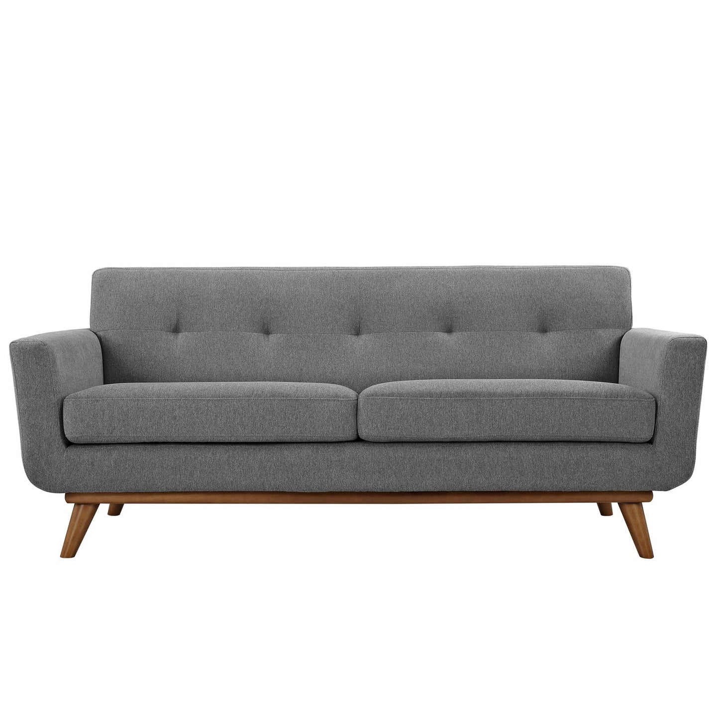 sofas | CasaFoyer Engage Loveseat | Gently Curved Design | Dual Cushions | Tufted Buttons | Sturdy Wood Legs | Plush Upholstery - Perfect for Lounging and Conversations | casafoyer.myshopify.com