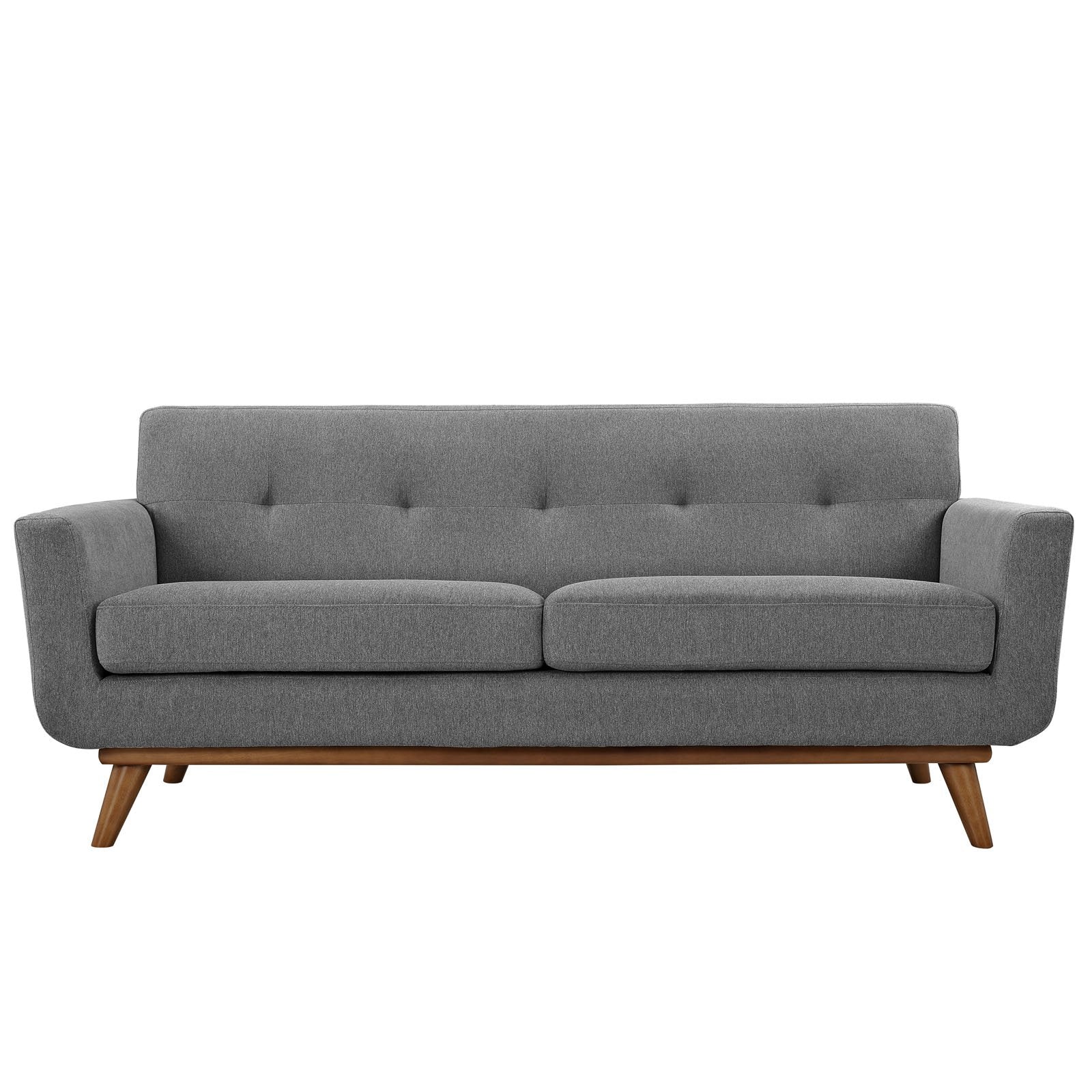 sofas | CasaFoyer Engage Loveseat | Gently Curved Design | Dual Cushions | Tufted Buttons | Sturdy Wood Legs | Plush Upholstery - Perfect for Lounging and Conversations | casafoyer.myshopify.com