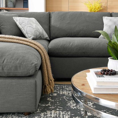 kitchen and dining room sets | CasaFoyer Commix Cozy & Relaxing 6-Piece Sectional Sofa Set | Gray | Plush Comfort | Clean-lined Design | Soft Polyester & Linen Fabric | Solid Wood Construction | Cotton & Down Cushions | Ideal for Living Room or Game Room | Weight Capacity 331 lbs | casafoyer.myshopify.com
