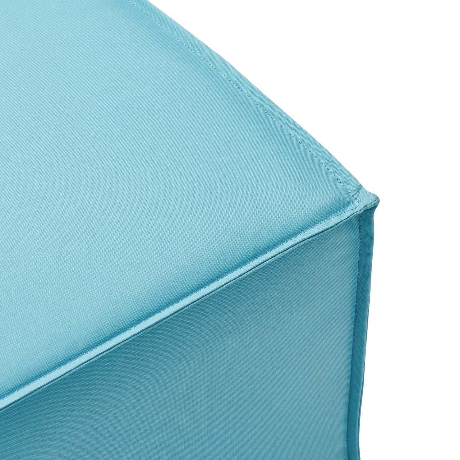 executive chairs | CasaFoyer Outdoor Patio Saybrook Upholstered Sectional Sofa Ottoman - Turquoise | Weather-Resistant | French Piping | Aluminum Frame | 300 lbs Capacity | casafoyer.myshopify.com