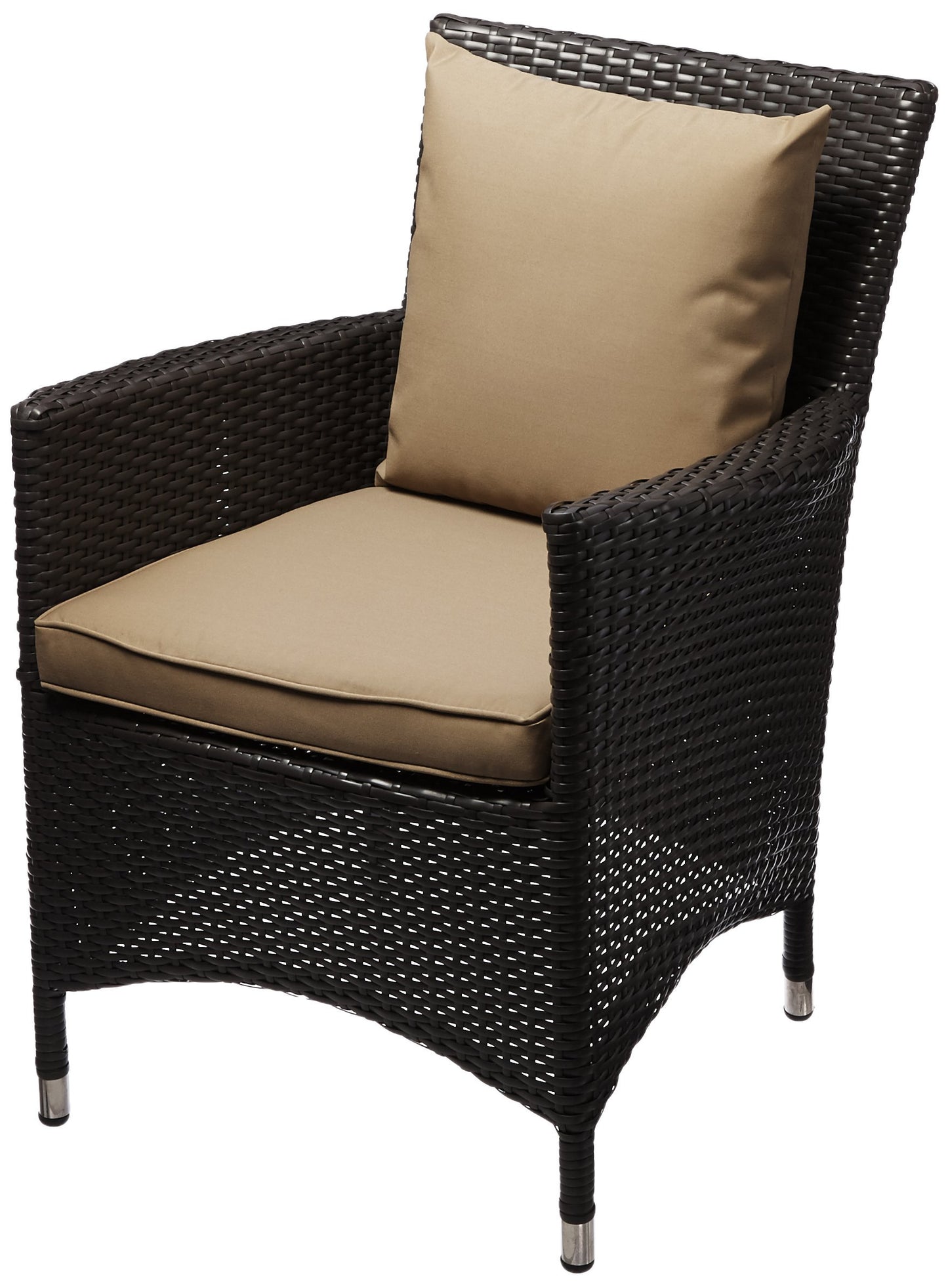Patio Furniture Sets | Convene Outdoor Sectional Dining Armchair | Weather-Resistant Cushions | Synthetic Rattan Weave | Aluminum Frame | Ideal for Patio, Backyard, Poolside | casafoyer.myshopify.com