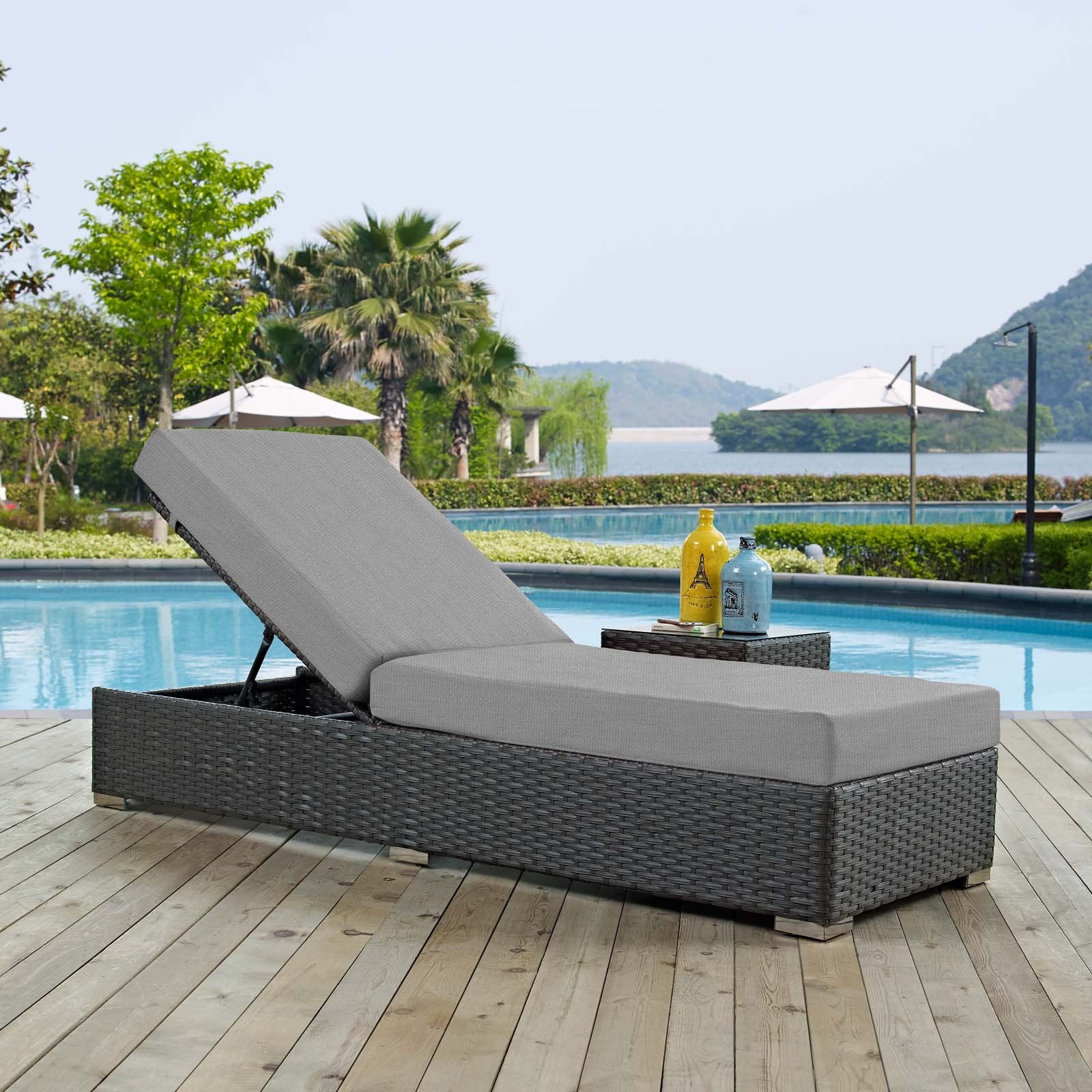 home office desk chairs | CasaFoyer Sojourn Outdoor Patio Furniture Collection | Durable & Versatile Chaise Lounge with Sunbrella Cushions - Canvas Gray | casafoyer.myshopify.com