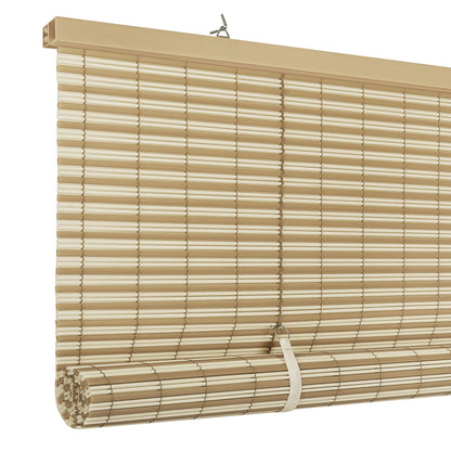 Curtains, Blinds & Shades | CasaFoyer Cordless Veranda Vinyl Oval Roll Up Blind | Privacy & Light Diffusion | Indoor/Outdoor Use | Child & Pet Safe | Easy Height Adjustment | Desert/Almond | 48x72 | casafoyer.myshopify.com
