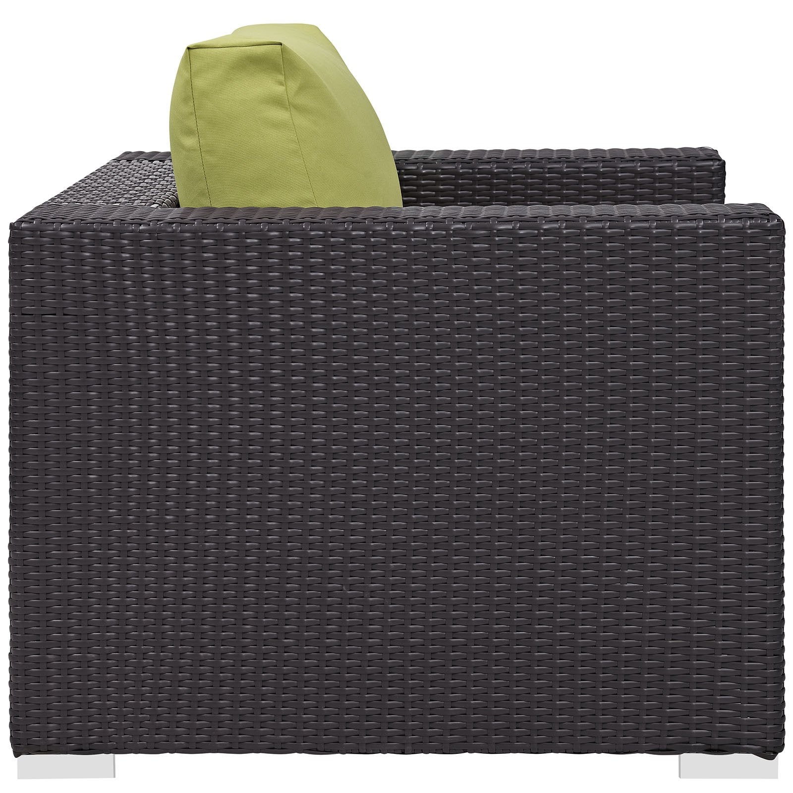 executive chairs | CasaFoyer Convene Outdoor Arm Chair | Durable Rattan Weave | Weather-Resistant Cushions | Espresso Peridot. Elevate your outdoor space with this versatile and elegant patio chair. | casafoyer.myshopify.com
