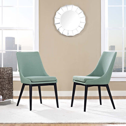 home office desk chairs | CasaFoyer Viscount Side Chair Set of 2 | Elegant Modern Design | High-Quality Fabric | Black Wood Legs | Ideal for Dining or Contemporary Decor | casafoyer.myshopify.com