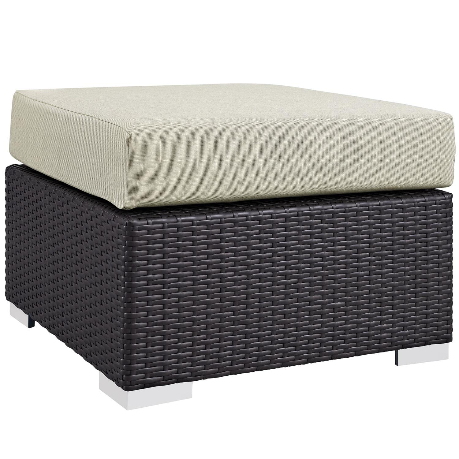 kitchen and dining room sets | CasaFoyer Convene Outdoor Sectional Set | Durable Rattan & Aluminum Frame | Weather-Resistant Cushions | Includes Ottoman & Armchairs | casafoyer.myshopify.com