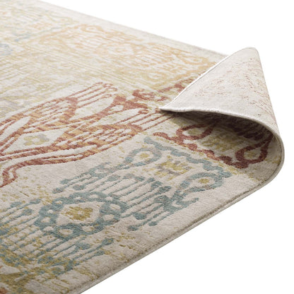 Carpet & Rugs | CasaFoyer Solimar Distressed Southwestern Aztec Area Rug | Vibrant Design | Stain Resistant | Easy to Clean | 8x10 Size | High Traffic Areas | casafoyer.myshopify.com
