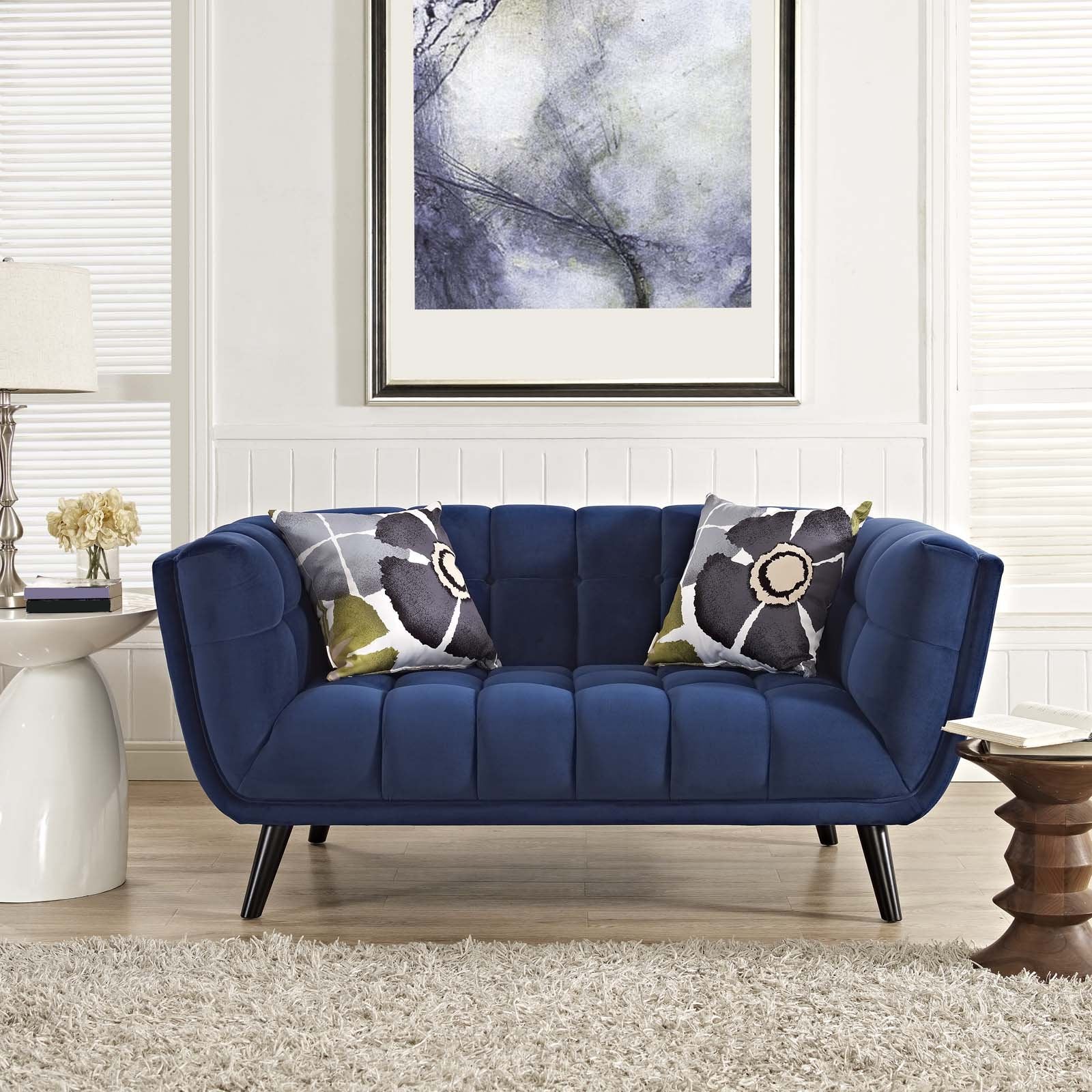 sofas | CasaFoyer Bestow Performance Velvet Loveseat | Luxurious, Spacious & Stylish | Soft & Durable Upholstery | Perfect for Mid-Century, Modern Farmhouse & Contemporary Décor | Includes 12 High Back & Armrests | casafoyer.myshopify.com