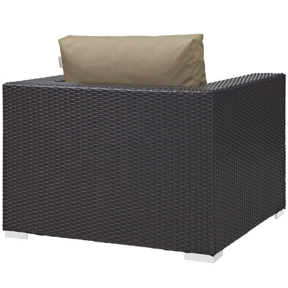 Patio Furniture Sets | Convene Outdoor Sectional Armchair | Durable Rattan & Aluminum Frame | All-Weather Cushions | Versatile Patio Furniture | casafoyer.myshopify.com