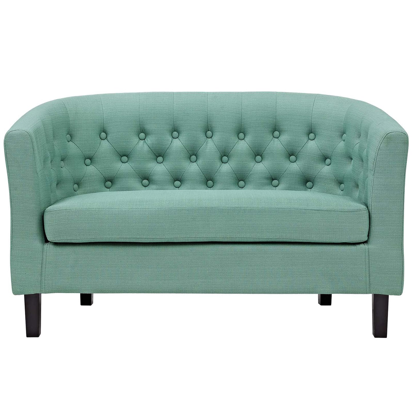 sofas | CasaFoyer Prospect Loveseat | Timeless Luxury & Modern Aesthetics | Chesterfield Design | Button Tufting | Elegant Curves | Espresso Stained Legs | Foam Padding | Polyester Fabric | Cozy Lounge Piece | casafoyer.myshopify.com