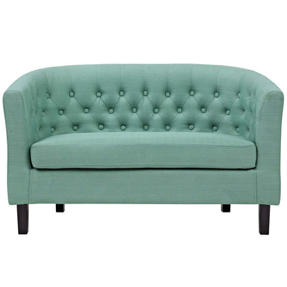 sofas | CasaFoyer Prospect Loveseat | Timeless Luxury & Modern Aesthetics | Chesterfield Design | Button Tufting | Elegant Curves | Espresso Stained Legs | Foam Padding | Polyester Fabric | Cozy Lounge Piece | casafoyer.myshopify.com