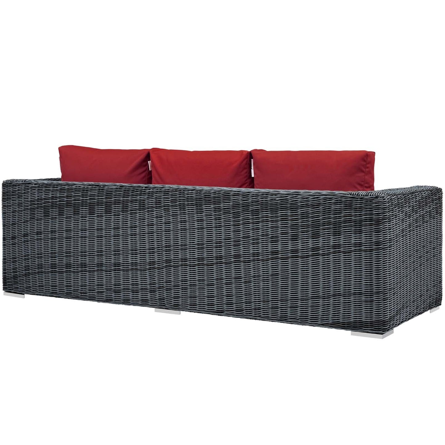 sofas | CasaFoyer Summon Outdoor Patio Sofa | Two-Tone Rattan | Sunbrella Cushions | Aluminum Frame | Ultimate Outdoor Comfort | Ideal for Patio, Backyard, Poolside | casafoyer.myshopify.com