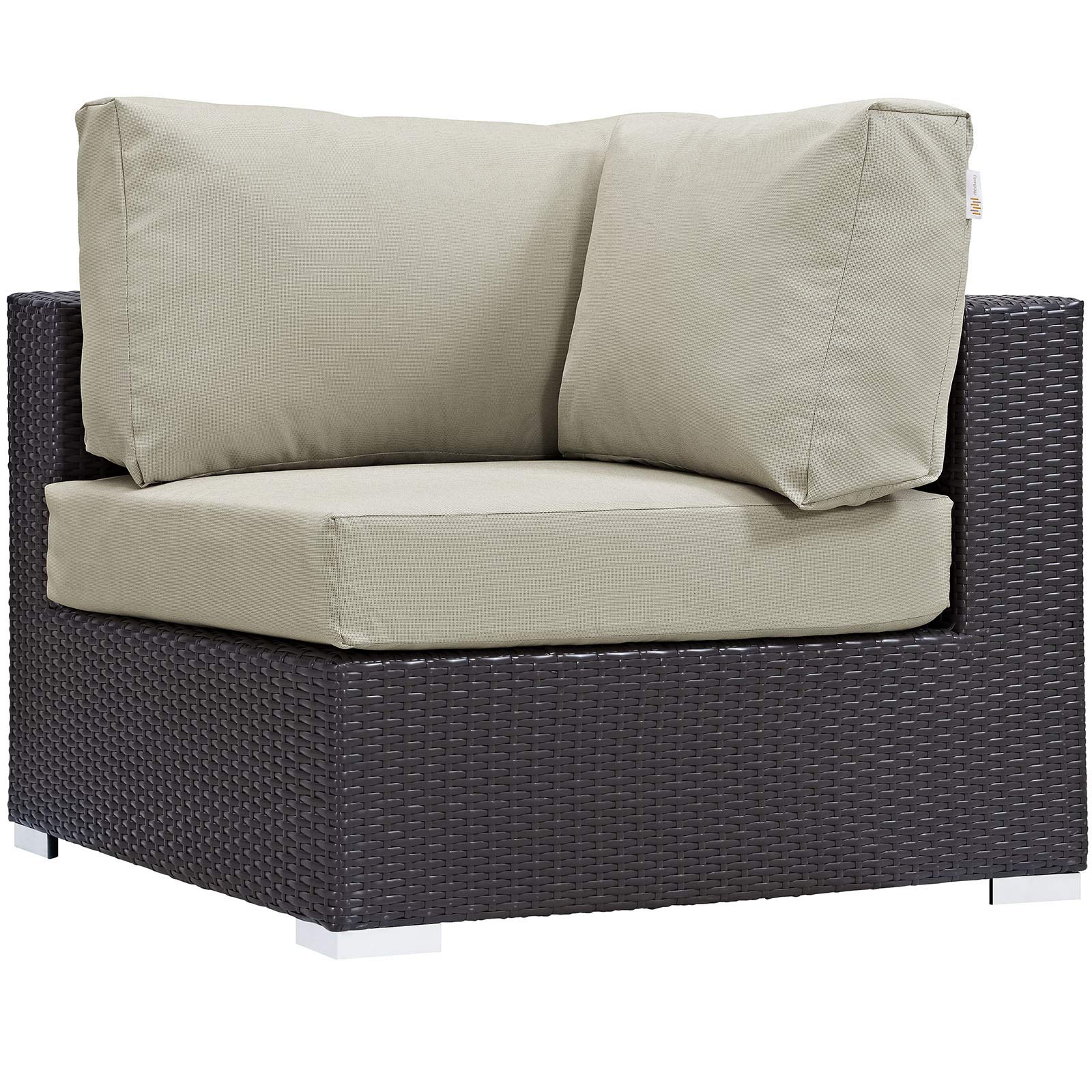 kitchen and dining room sets | CasaFoyer Convene Outdoor Sectional Set | Durable Rattan Weave | Weather-Resistant Cushions | 5 Piece Patio Sofa Set with Coffee Table | Espresso Beige | casafoyer.myshopify.com