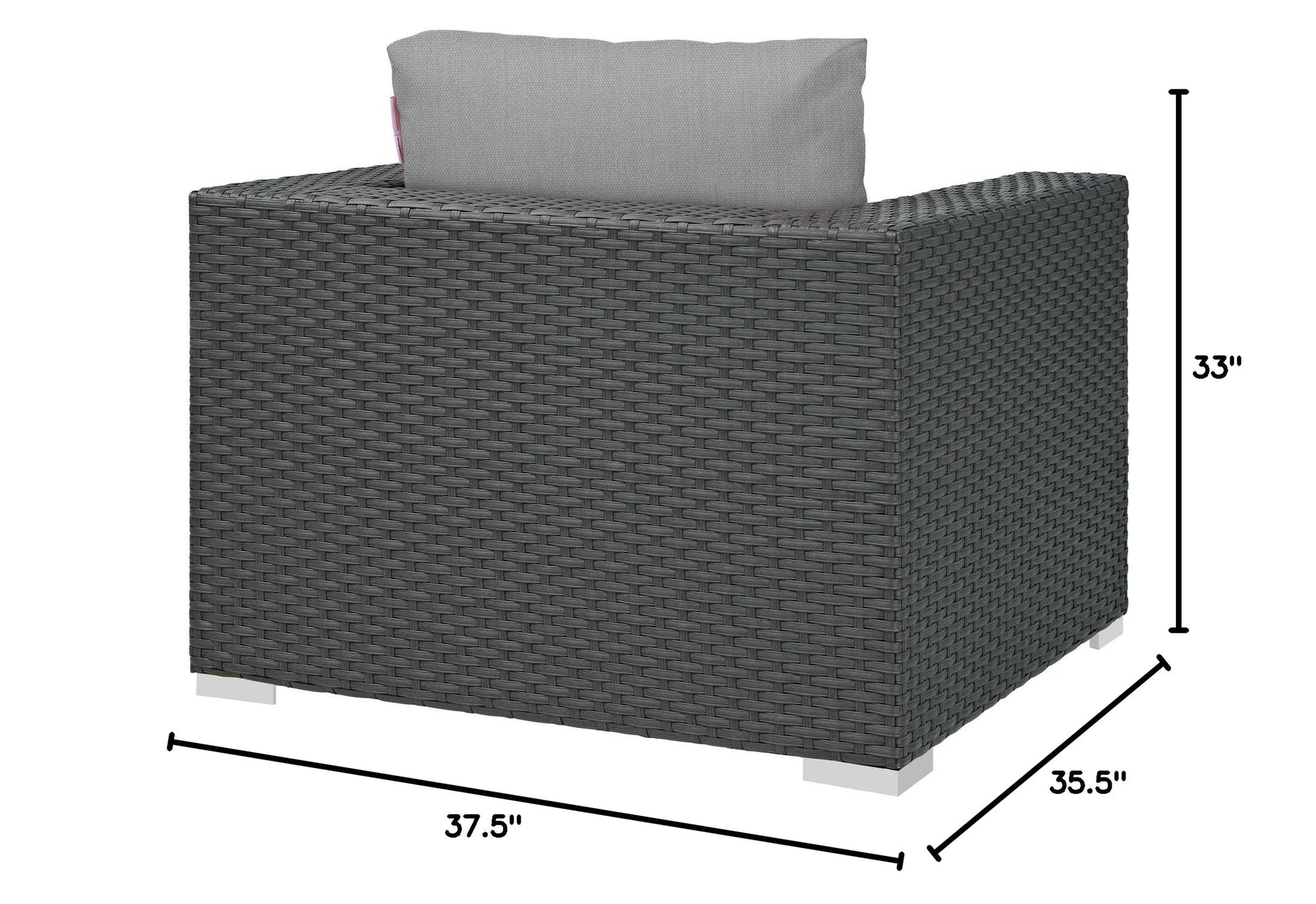 Patio Furniture Sets | Sojourn Outdoor Patio Arm Chair | Sturdy & Versatile | Sunbrella Cushions | UV Resistant | Powder-Coated Aluminum Frame | casafoyer.myshopify.com
