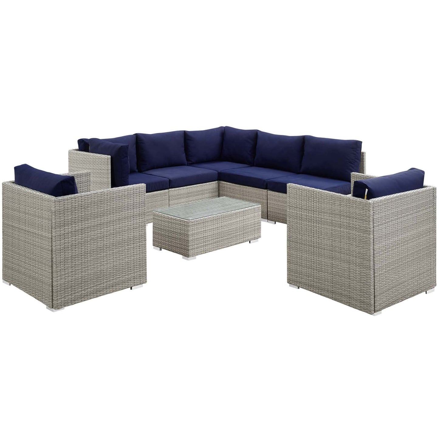 patio bistro sets | CasaFoyer Marina Teak Wood Outdoor Patio Furniture Sofa Sectional Set | Luxury | Durable | All-Weather Cushions | Modern Design | Easy Assembly | casafoyer.myshopify.com