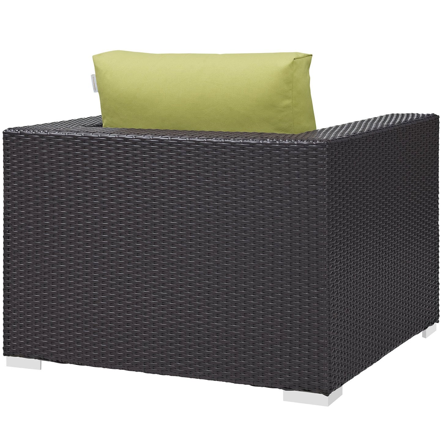 executive chairs | CasaFoyer Convene Outdoor Arm Chair | Durable Rattan Weave | Weather-Resistant Cushions | Espresso Peridot. Elevate your outdoor space with this versatile and elegant patio chair. | casafoyer.myshopify.com