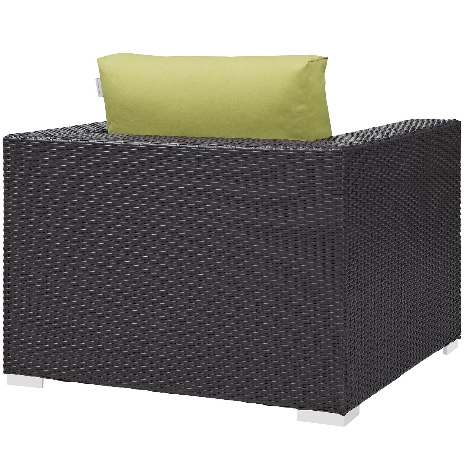executive chairs | CasaFoyer Convene Outdoor Arm Chair | Durable Rattan Weave | Weather-Resistant Cushions | Espresso Peridot. Elevate your outdoor space with this versatile and elegant patio chair. | casafoyer.myshopify.com
