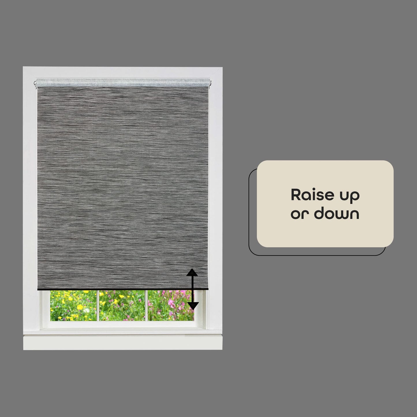 window treatment roller shades | CasaFoyer Cords Free Tear Down Room Darkening Window Shade | Customizable | Durable Micro-Ridged Vinyl | Easy Width Adjustment | 3 Sizes | Mounting Brackets Included | casafoyer.myshopify.com