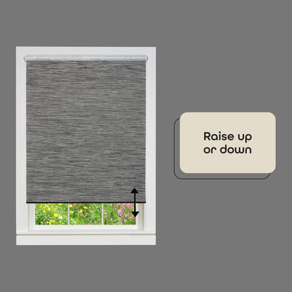 window treatment roller shades | CasaFoyer Cords Free Tear Down Room Darkening Window Shade | Customizable | Durable Micro-Ridged Vinyl | Easy Width Adjustment | 3 Sizes | Mounting Brackets Included | casafoyer.myshopify.com