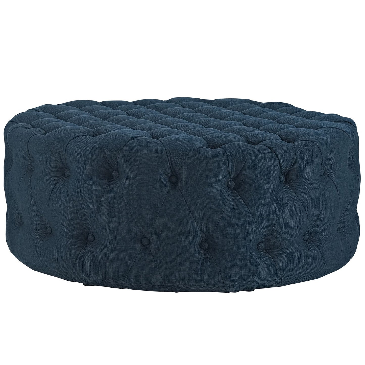 ottomans | CasaFoyer Amour Round Ottoman | Stylish, Chic, Tufted Design | Perfect for Home or Office | Azure | casafoyer.myshopify.com