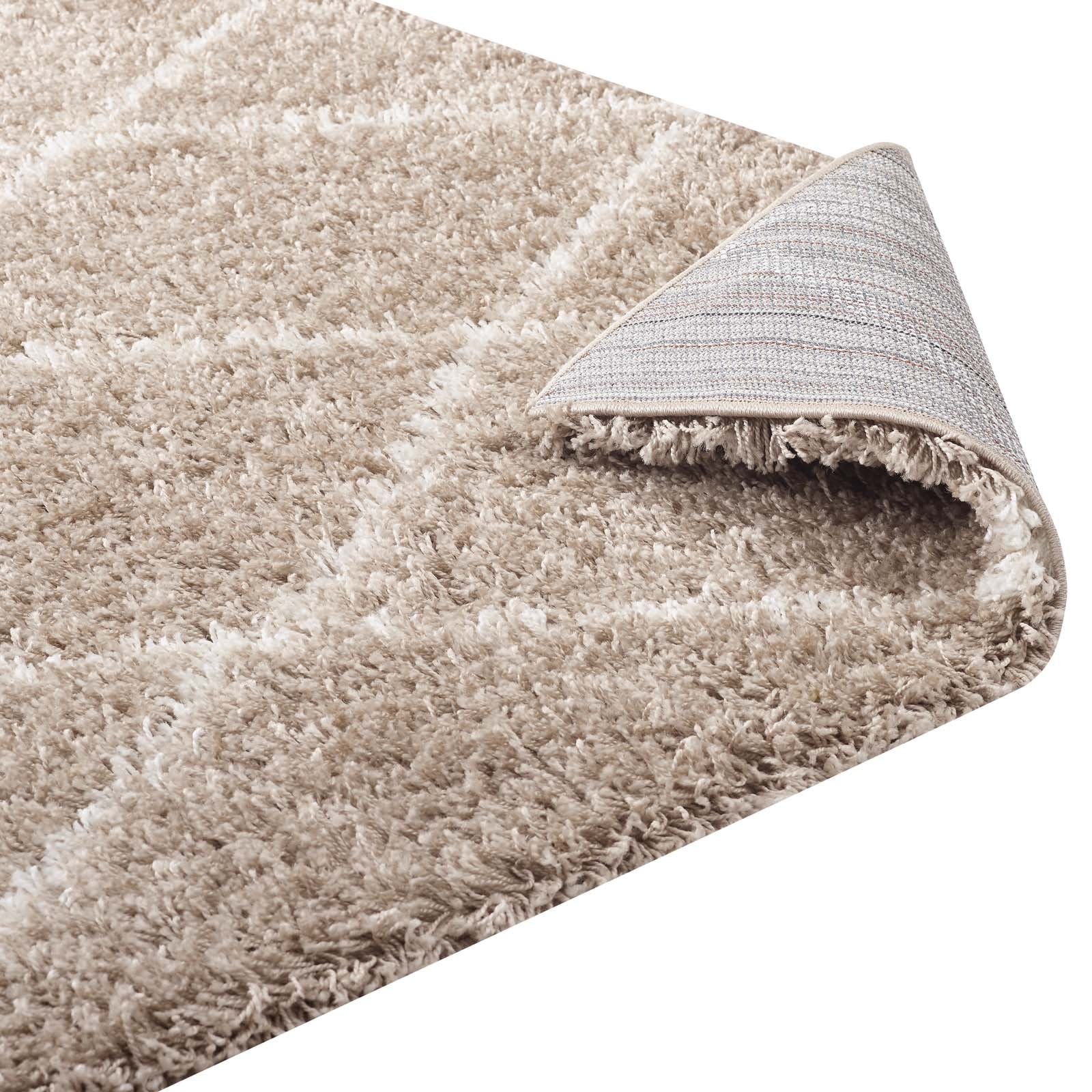 Carpet & Rugs | CasaFoyer Toryn Diamond Trellis Shag Area Rug | Beige/Ivory | 5x8 ft | Durable | Non-Shedding | High Density | Jute Bottom | Perfect for Living Room, Bedroom, Family Room | Easy to Clean & Maintain | casafoyer.myshopify.com