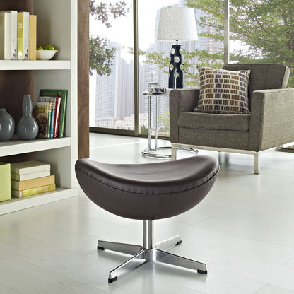 ottomans | CasaFoyer Glove Ottoman in Leather | Flawless Balance & Elegance | Genuine Leather | Wing Tips | Amorphous Shape | High Design Standards | Style & Comfort | Brown | casafoyer.myshopify.com