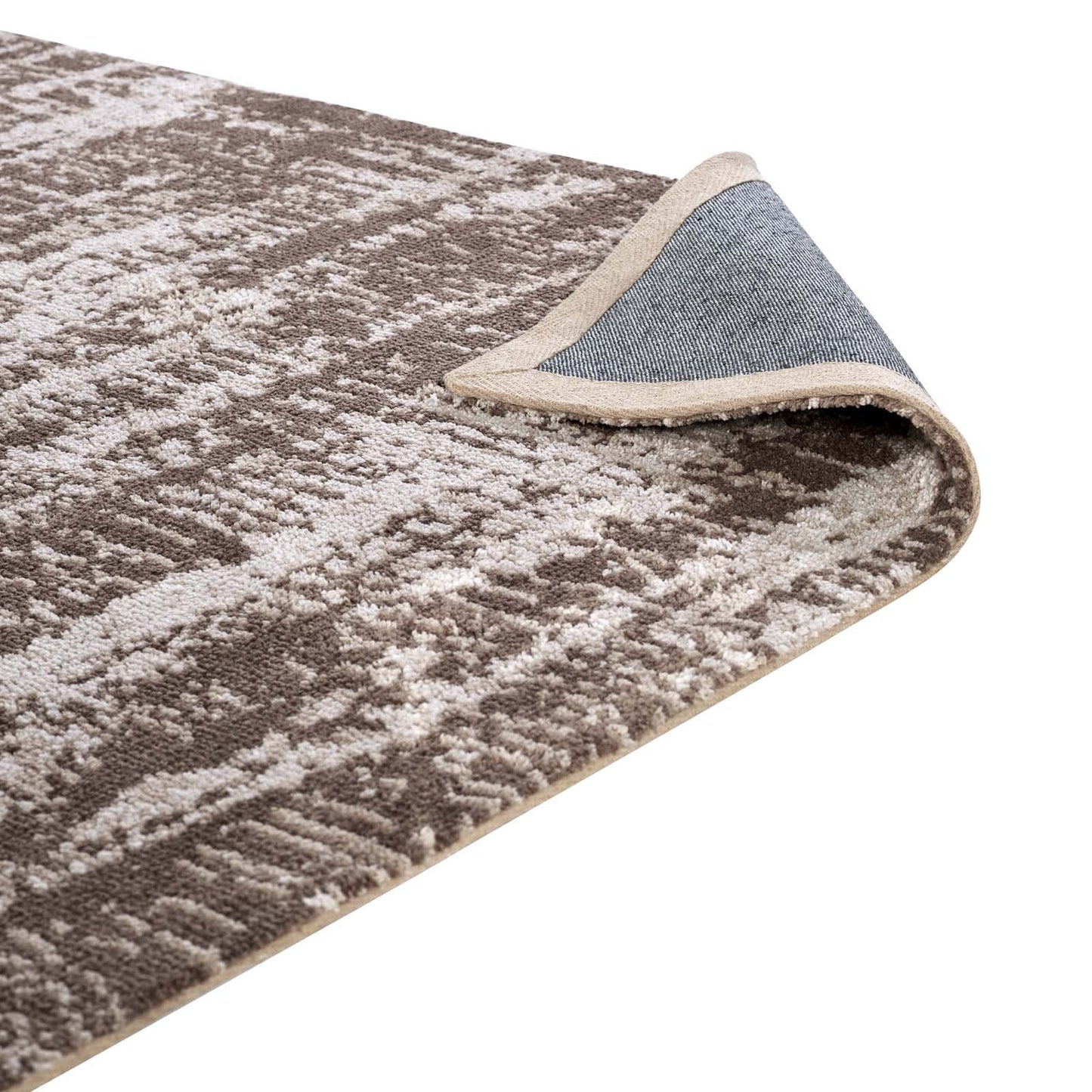 area rugs | CasaFoyer Darja Distressed Rustic Modern Abstract Area Rug | Soft Machine-Woven Polyester Microfiber | Jute Fabric Bottom | Stain-Resistant | 5x8 Size | casafoyer.myshopify.com